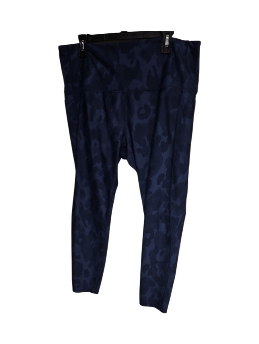 Navy Animal Print High-Waist Leggings